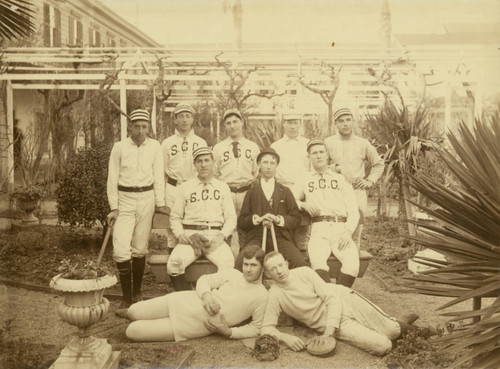 1885 Baseball team photo posed