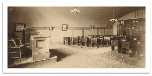 Interior of Debating Hall in California Hotel, January, 1871