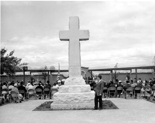 Dedication of Cross erected on First Site of Mission Santa Clara