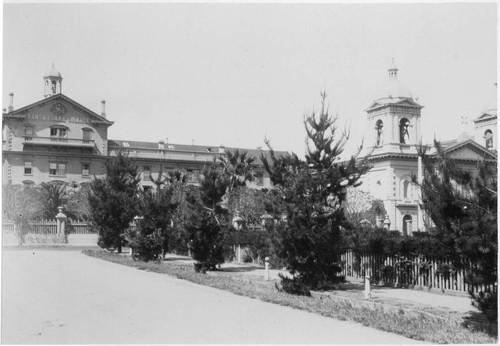 Santa Clara College and Mission Church, 1898