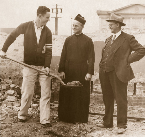 Groundbreaking for Nobili Hall, 1929