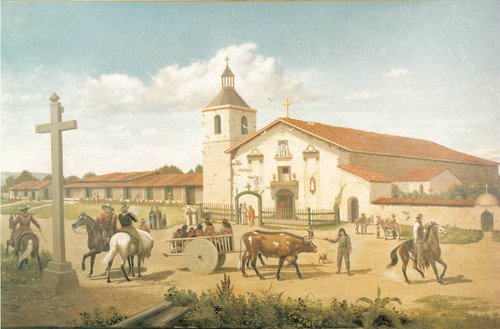 Santa Clara Mission in 1849