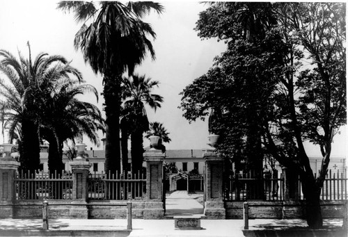 Entrance to Garden After Fire of 1909