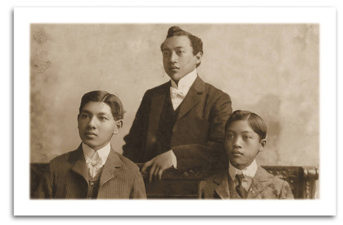 Three students, among the first Asians to attend Santa Clara in the early 1890s