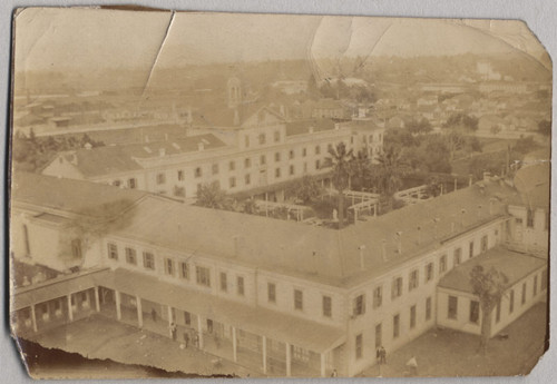 Santa Clara Campus, looking down from the Science Building, 1905