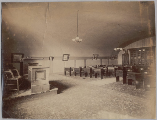 Debating Hall in California Hotel, 1871