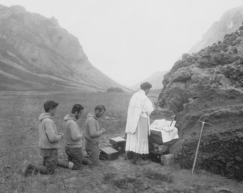 Mass in Crater Gates, 1931