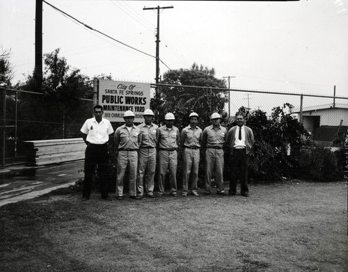 Santa Fe Springs Public Works Maintenance Yard employees