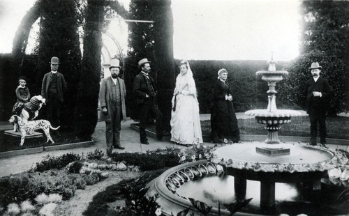 Nimock family in garden