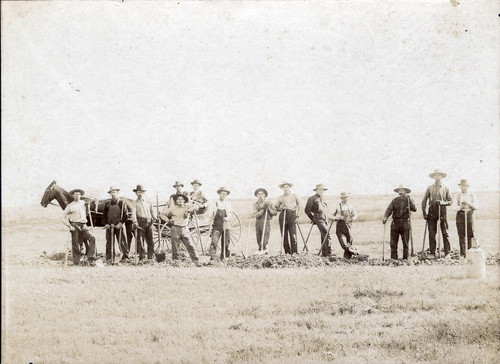 Digging irrigation trench, c. 1901