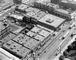 [Aerial view showing First and Main Streets]