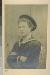[Herman George Scheffauer in sailor attire.]