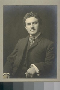 [Portrait of Herman George Scheffauer.] [Photograph by Arnold Genthe.]