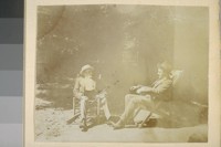 [Herman George Scheffauer, left, with unidentified man with gun.]