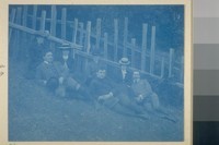 U. Herman. [i.e. Herman George Scheffauer, with unidentified persons.]