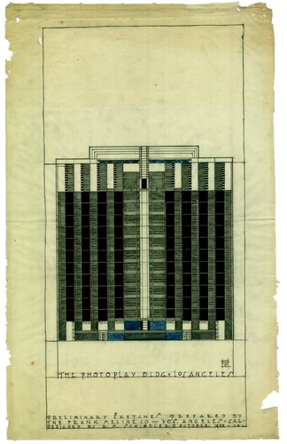 Rudolph Schindler: Meline Photoplay building (Los Angeles, Calif.)