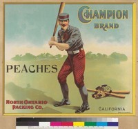 Champion Brand Peaches, North Ontario Packing Company