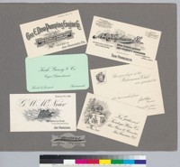 Album page of business cards