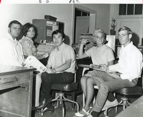 Student journalists, circa 1970