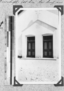 Entrance to the church, Wittewater, South Africa, 1934
