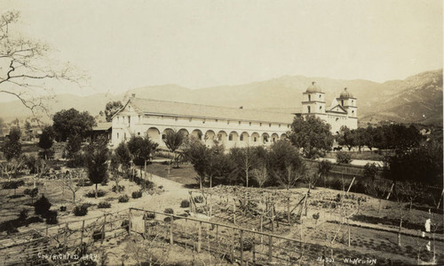 A view of Mission Santa Barbara