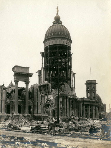 City Hall, San Francisco Earthquake and Fire, 1906 [photograph]