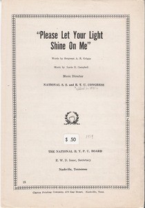 Please let your light shine on me, 1919