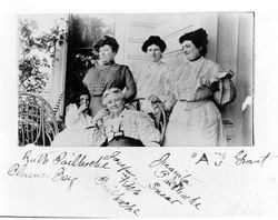Portrait of Josephine Fitch Bailhache and her daughters