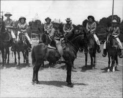 Donnie Ford and members of California Centaurs mounted junior drill team in 1946