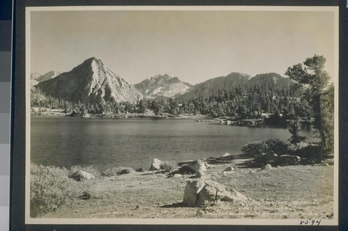 Bull Frog Lake, East Vidette, Deer Horn and West Vidette Mountains