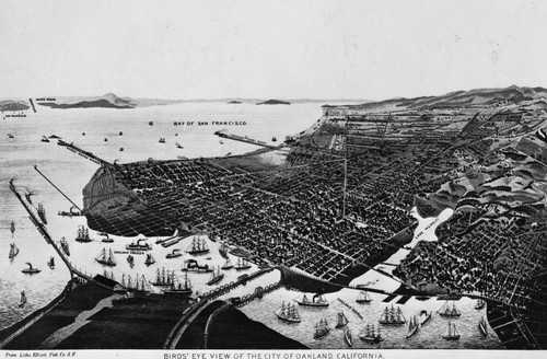 Birds' eye view of the City of Oakland, California [picture] / Litho Elliott Pub. Co. S.F