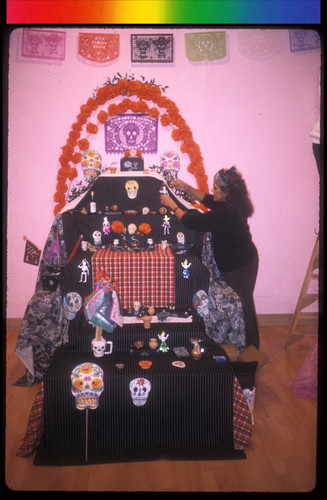 Preparation of Altar for Day of the Dead