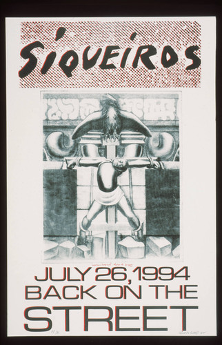 Siqueiros, Announcement Poster for