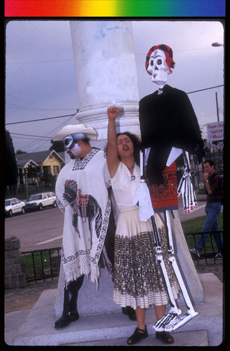 Day of the Dead Gathering for Procession at Cinco Puntos