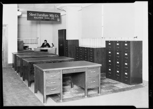 Desks, cabinets, etc., Southern California, 1929