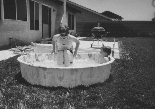 Suzanne and Timothy MacConnell in Pool