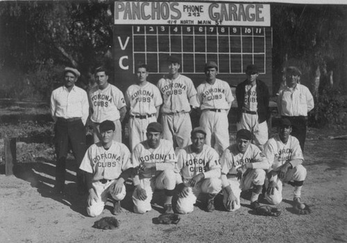 Corona Cubs Baseball Team Photo