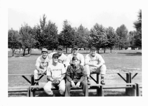 Members of U.S. Army baseball team in Austria