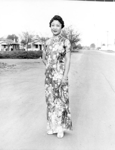 Daisy Joe Fung at a tea honoring Madame Chiang Kai-Shek