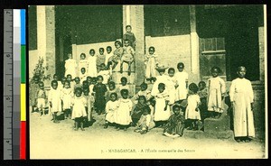 Mission preschool class, Madagascar, ca.1920-1940