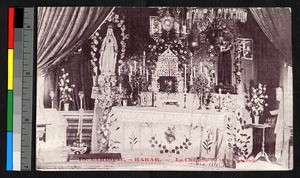 Leprosarium chapel altar, Ethiopia, ca.1920-1940