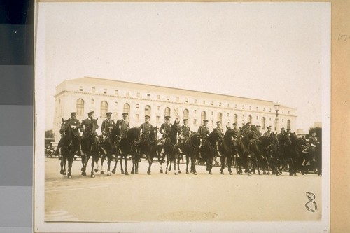 Nov. 3/28. The same inspection--S.F. [San Francisco] Police Dept. The mounted company