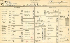 WPA household census for 2444 1/4 WABASH, Los Angeles