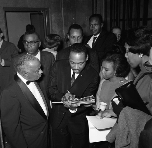 Dr. King and Mayor Bradley, Los Angeles, 1963