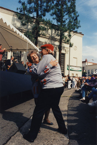 Gogh Van Orange Art and Music Festival, Swing Dance Contestants at the Plaza, Orange, California, 1995