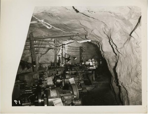 Inside view of underground factory