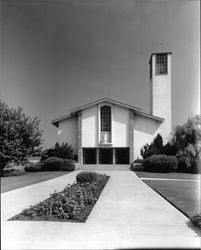 Exterior view of St. Eugene's Catholic Church, Santa Rosa, California, August 3, 1963