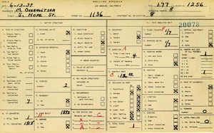 WPA household census for 1136 S HOPE, Los Angeles