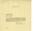 Letter from [John Victor Carson], Dominguez Estate Company to Mr. Masao Morita, January 14, 1938