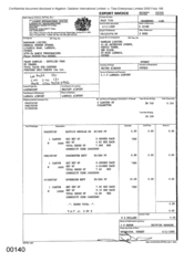 [Export Invoice from Gallaher International Limited to Namelex Limited for Mayfair Regular FF cigarettes]